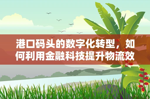 港口码头的数字化转型，如何利用金融科技提升物流效率？