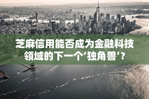 芝麻信用能否成为金融科技领域的下一个‘独角兽’？