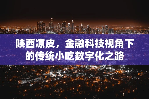 陕西凉皮，金融科技视角下的传统小吃数字化之路