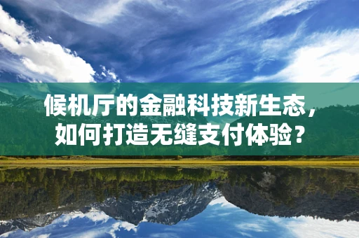 候机厅的金融科技新生态，如何打造无缝支付体验？