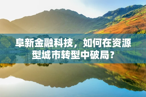 阜新金融科技，如何在资源型城市转型中破局？