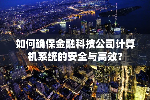 如何确保金融科技公司计算机系统的安全与高效？