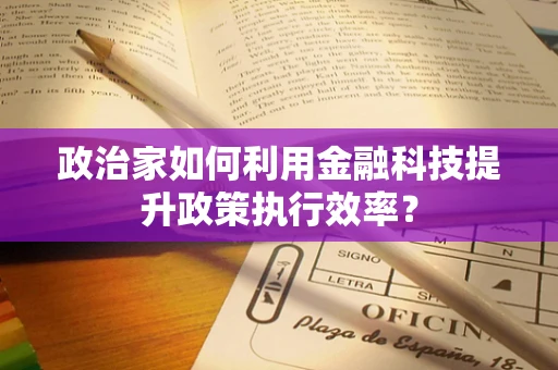 政治家如何利用金融科技提升政策执行效率？