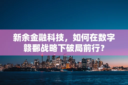 新余金融科技，如何在数字赣鄱战略下破局前行？