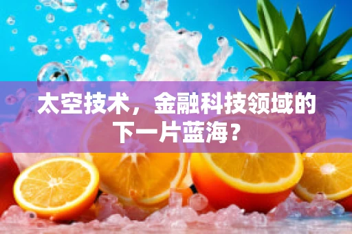 太空技术，金融科技领域的下一片蓝海？