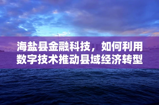 海盐县金融科技，如何利用数字技术推动县域经济转型升级？