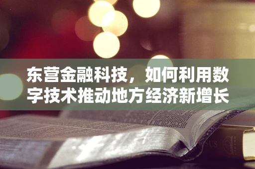 东营金融科技，如何利用数字技术推动地方经济新增长？