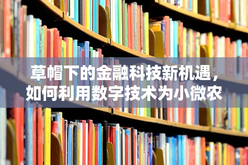 草帽下的金融科技新机遇，如何利用数字技术为小微农户提供精准服务？