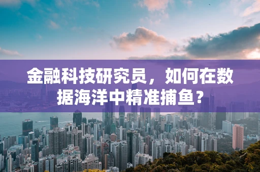 金融科技研究员，如何在数据海洋中精准捕鱼？