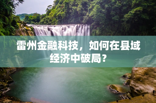 雷州金融科技，如何在县域经济中破局？