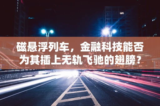 磁悬浮列车，金融科技能否为其插上无轨飞驰的翅膀？