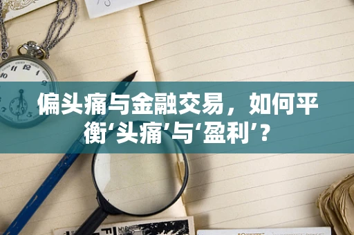 偏头痛与金融交易，如何平衡‘头痛’与‘盈利’？