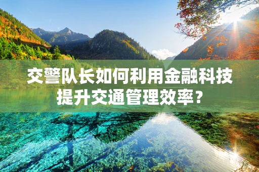 交警队长如何利用金融科技提升交通管理效率？