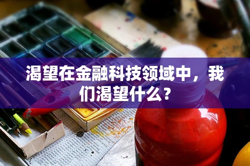 渴望在金融科技领域中，我们渴望什么？