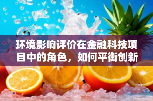 环境影响评价在金融科技项目中的角色，如何平衡创新与可持续发展？