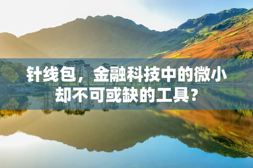 针线包，金融科技中的微小却不可或缺的工具？