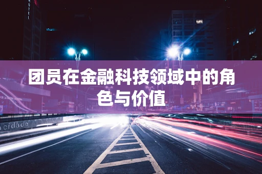 团员在金融科技领域中的角色与价值