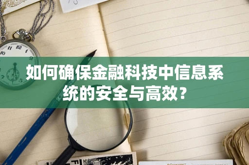 如何确保金融科技中信息系统的安全与高效？