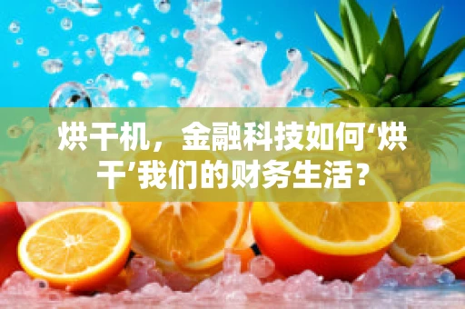 烘干机，金融科技如何‘烘干’我们的财务生活？