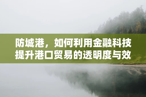 防城港，如何利用金融科技提升港口贸易的透明度与效率？