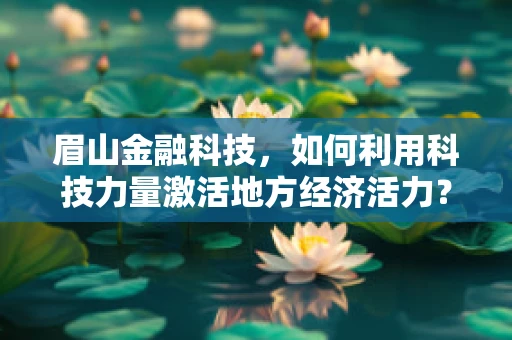 眉山金融科技，如何利用科技力量激活地方经济活力？