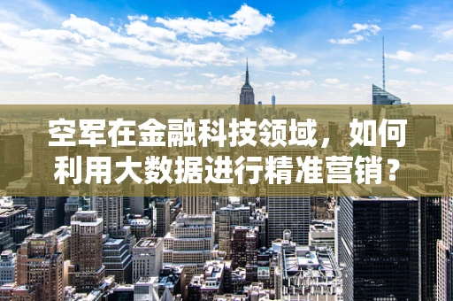 空军在金融科技领域，如何利用大数据进行精准营销？