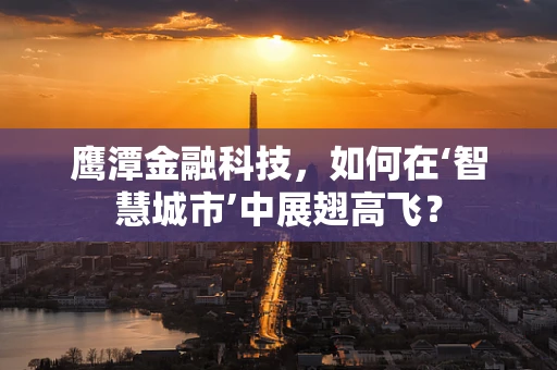 鹰潭金融科技，如何在‘智慧城市’中展翅高飞？