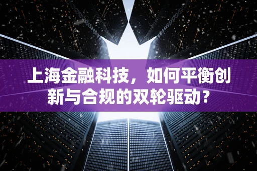 上海金融科技，如何平衡创新与合规的双轮驱动？