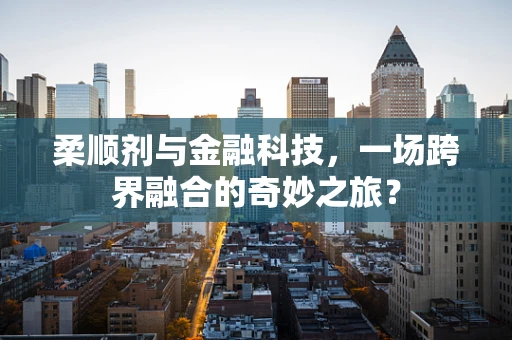 柔顺剂与金融科技，一场跨界融合的奇妙之旅？