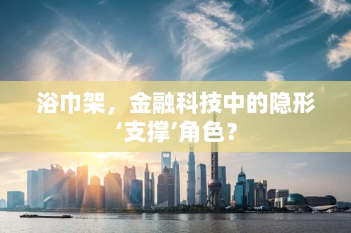 浴巾架，金融科技中的隐形‘支撑’角色？