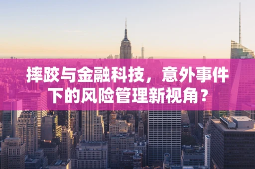 摔跤与金融科技，意外事件下的风险管理新视角？